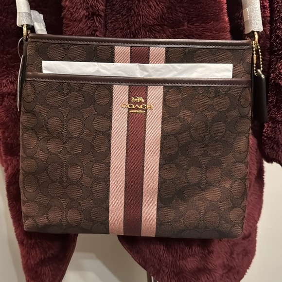 Coach Handbags - Coach signature logo monogram crossbody NWT